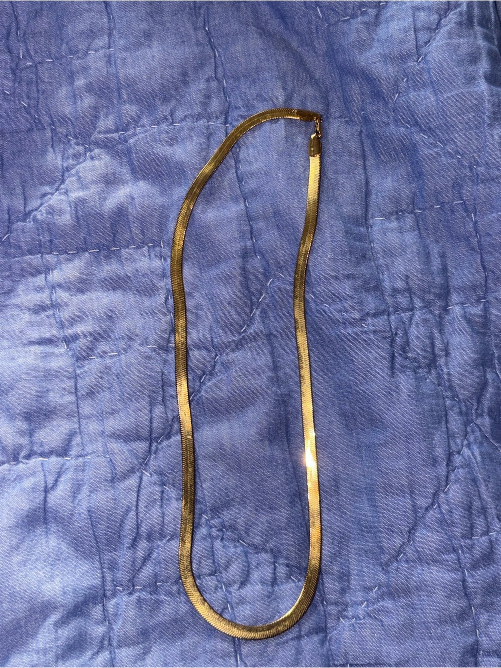 Classic Gold Herringbone Necklace - Women Jewelry